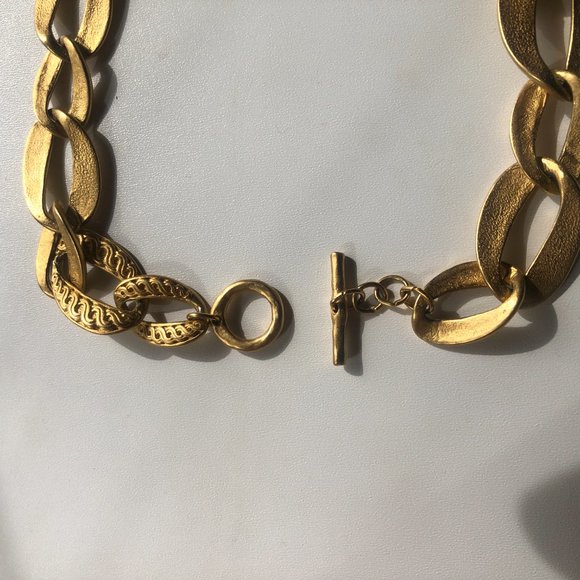 Vintage Chunky Chain Choker Necklace - Picture 2 of 4